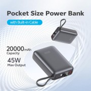 QCY PB20C 20000mAh 45W PD Fast Charging Mini Power bank