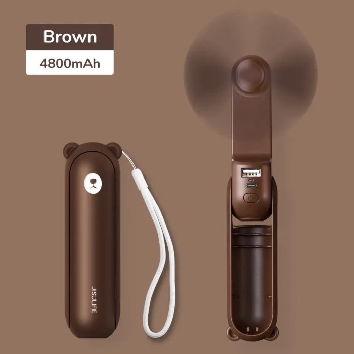 JISULIFE F8X Mini Fan Portable Fan 4800mAh